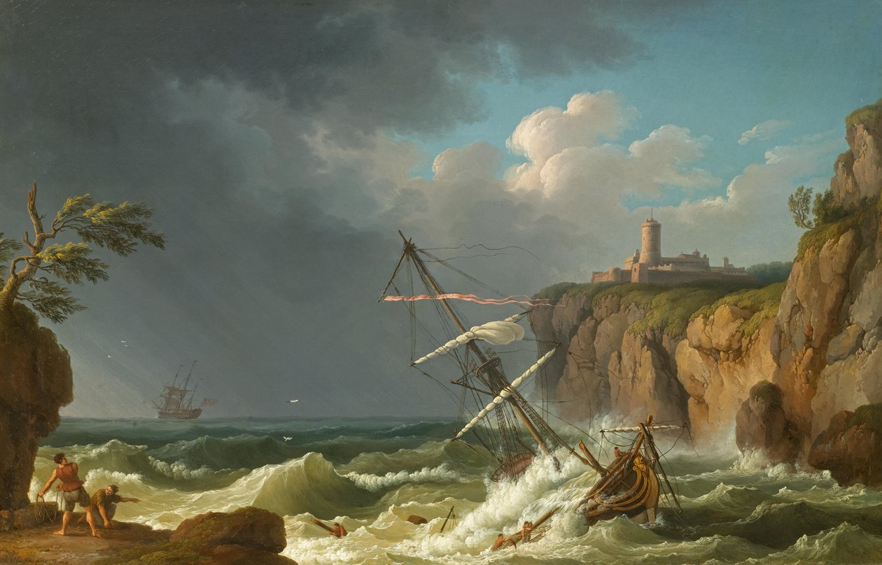 Ein Schiffswrack von Jacob-Philippe Hackert