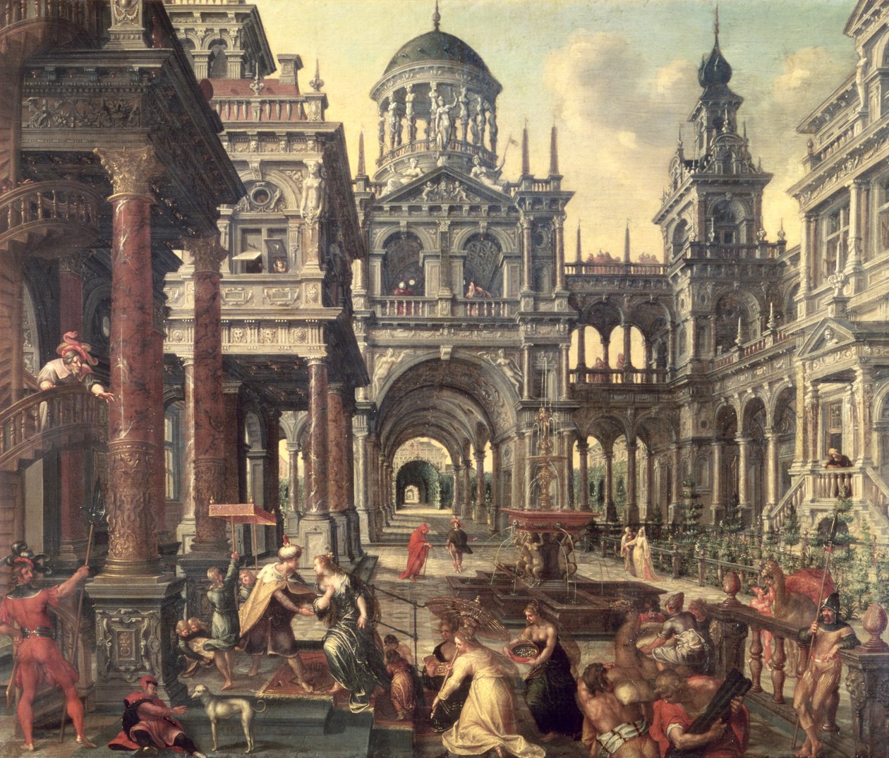 König Salomo und die Königin von Saba von Jacob de Vries
