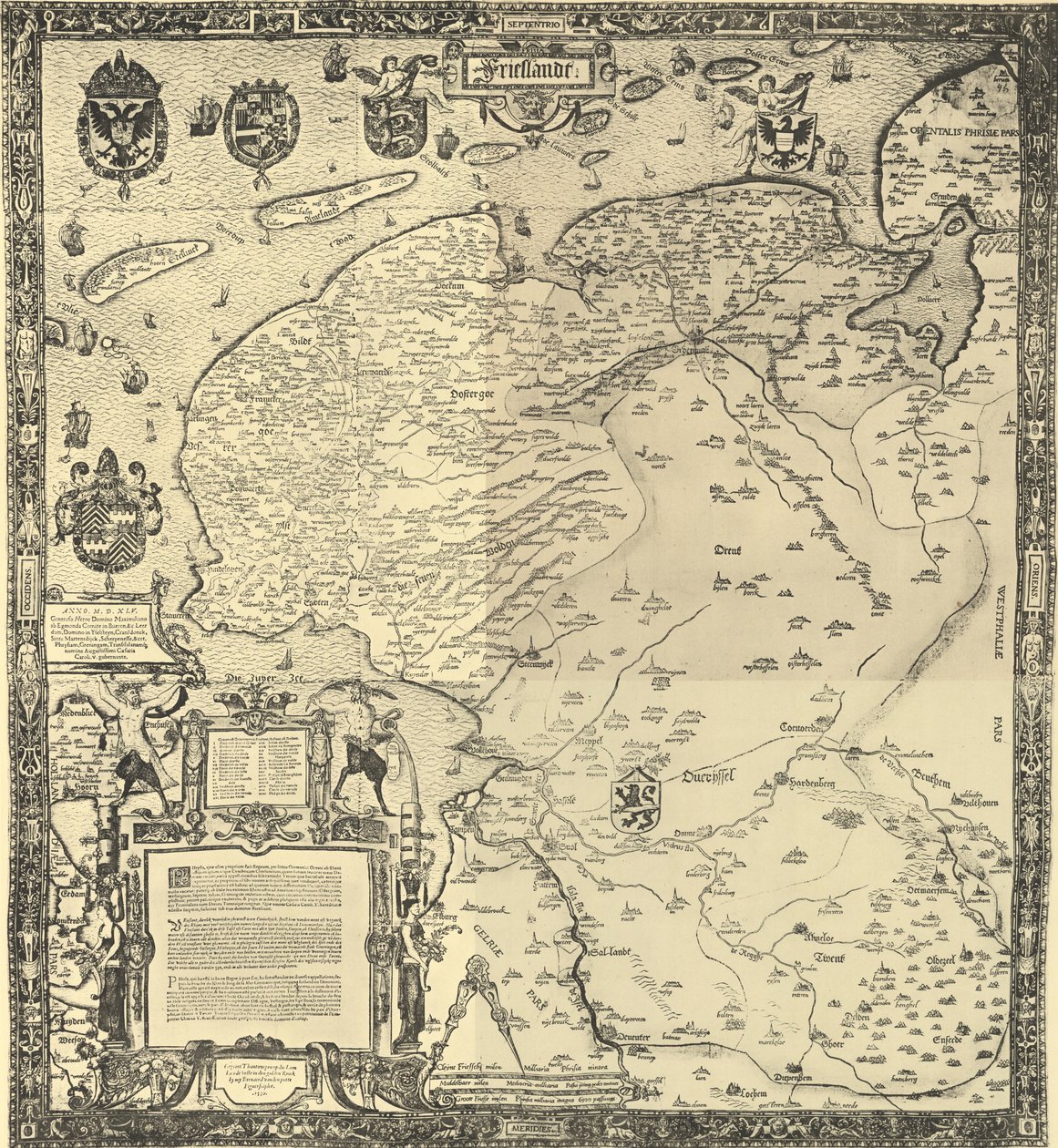 Jacob van Deventer - Frieslandt von Jacob van Deventer