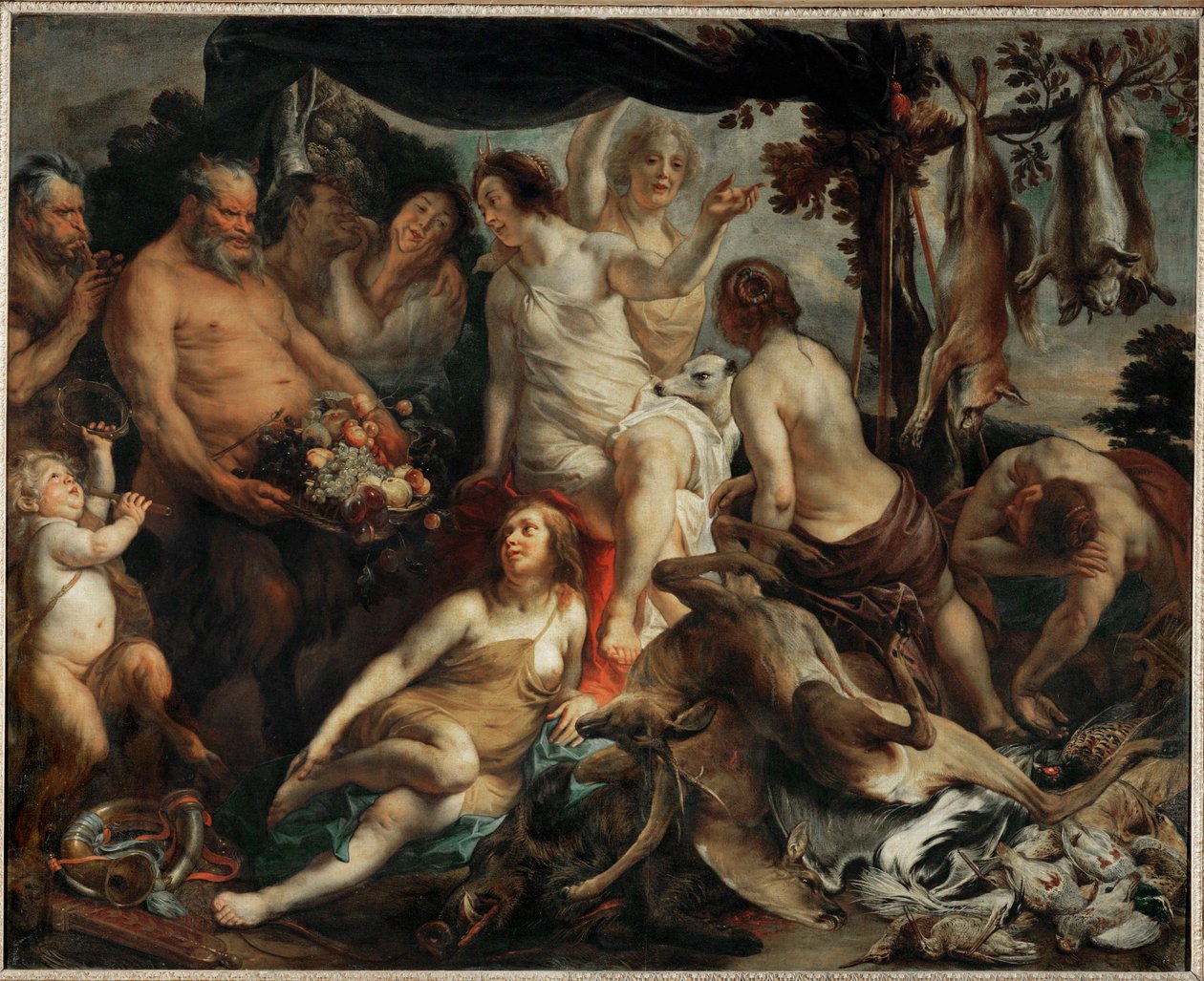Le repos de Diane chasseresse - Diana ruht nach der Jagd von Jacob (studio of) Jordaens