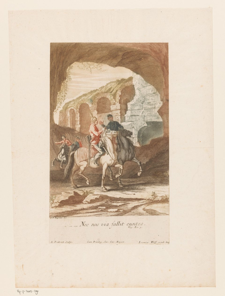 Reiter im Gespräch von Jacob Andreas Fridrich (I)