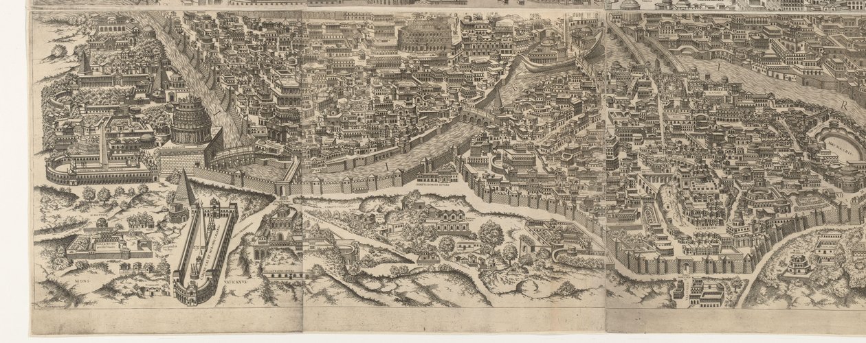 Stadtplan von Rom zur Zeit des Kaisers Augustus von Jacob Bos