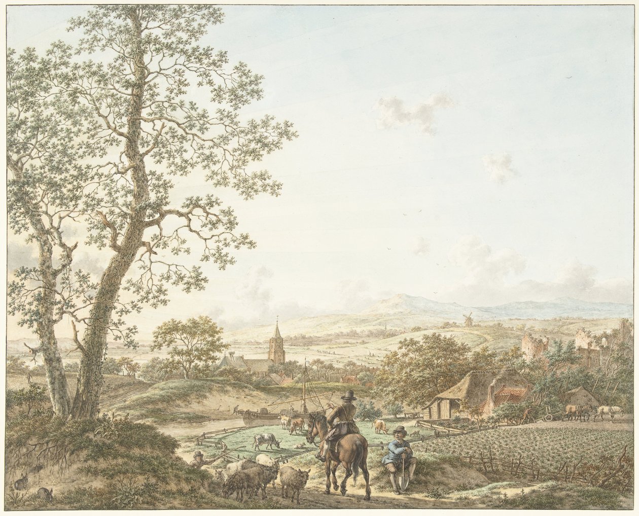 Frühling, Morgen und Erde (Die vier Jahreszeiten, Tageszeiten und Elemente) von Jacob  Cats