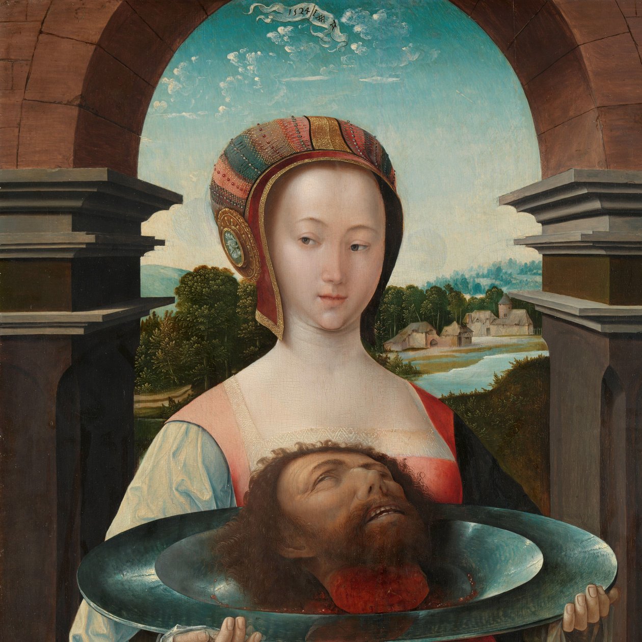 Salome mit dem Kopf Johannes des Täufers von Jacob Cornelisz van Oostsanen