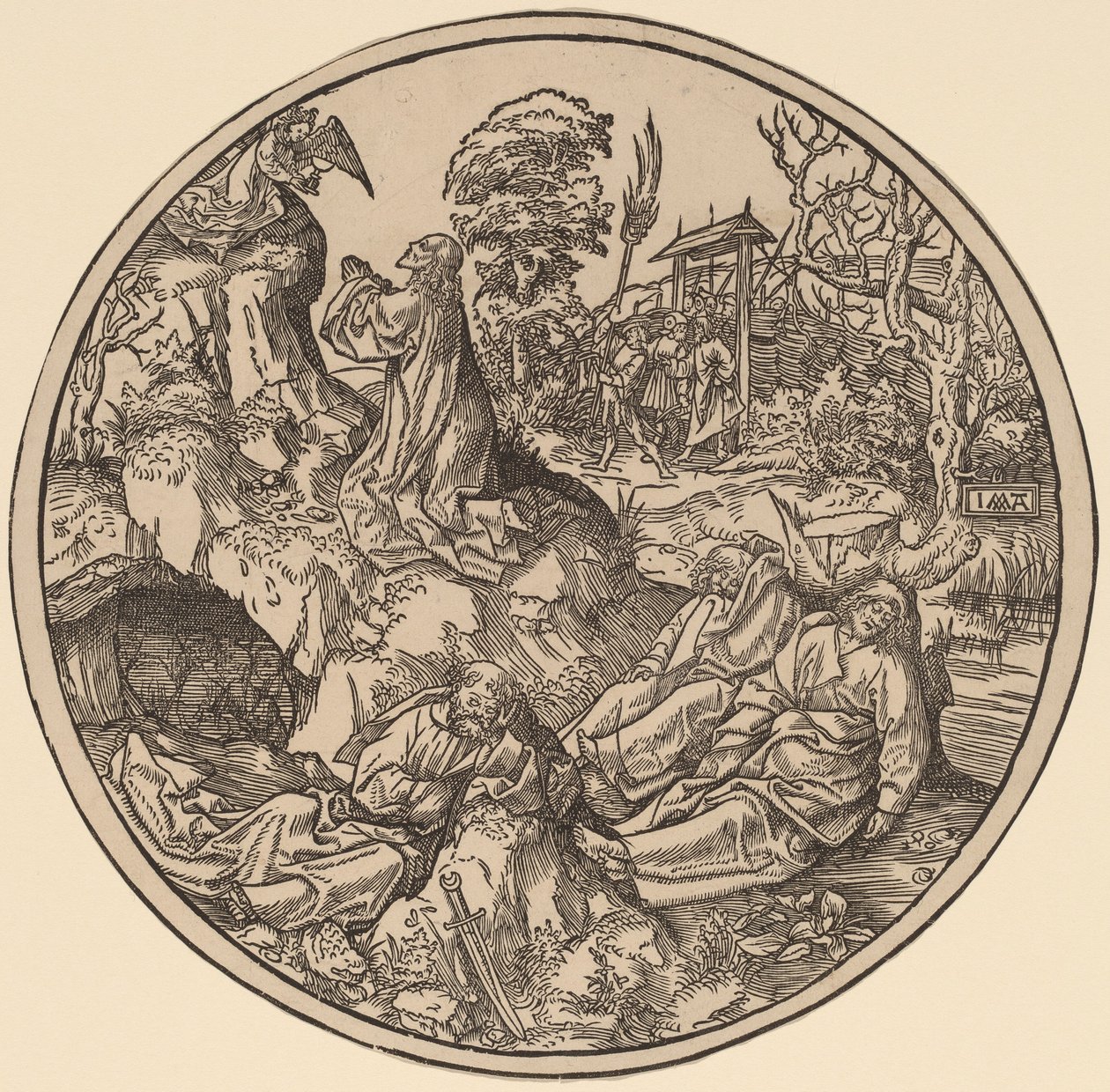 Die Agonie im Garten von Jacob Cornelisz van Oostsanen