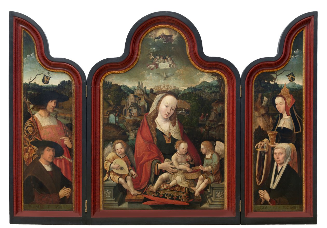 Triptychon von Pompeius Otto und seiner Frau Gerbich Claesdr von Jacob Cornelisz van Oostsanen