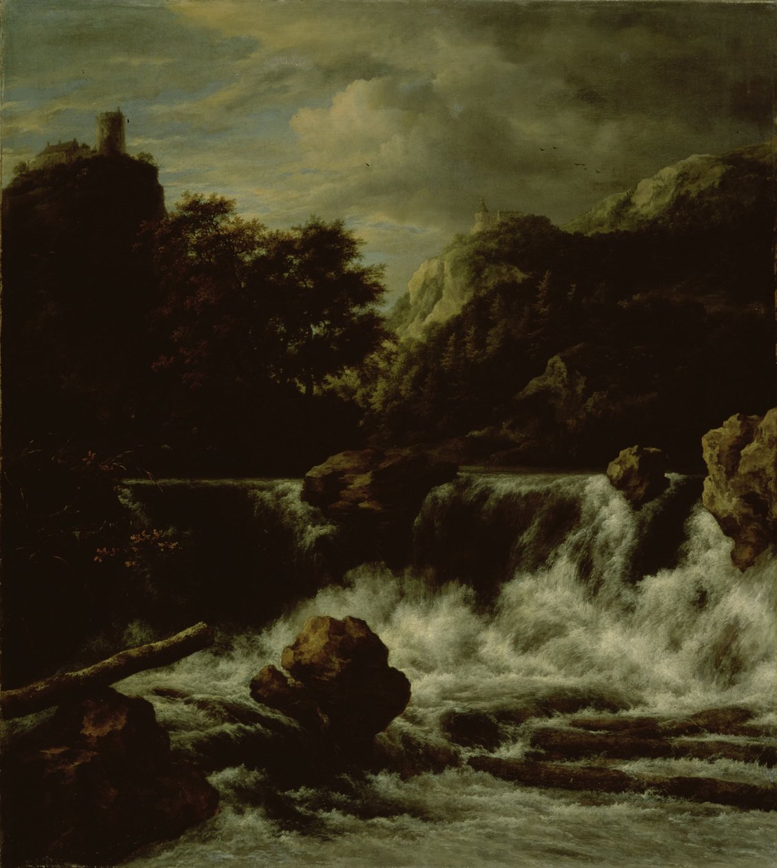 Gebirgslandschaft mit Wasserfall von Jacob van Ruisdael