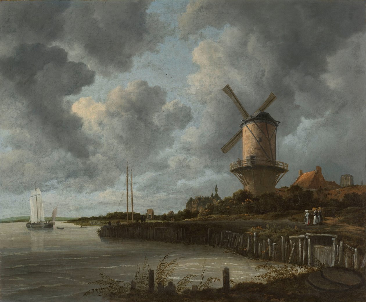 Die Windmühle bei Wijk bij Duurstede von Jacob van Ruisdael