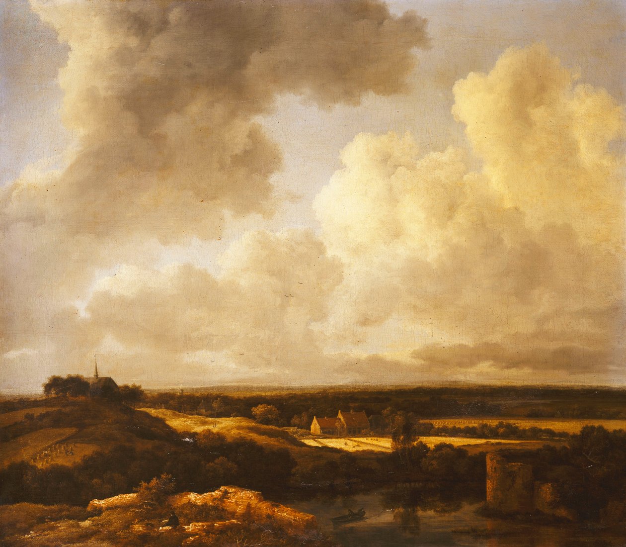 Eine weite Landschaft im Sommer, 1665-70 von Jacob van Ruisdael