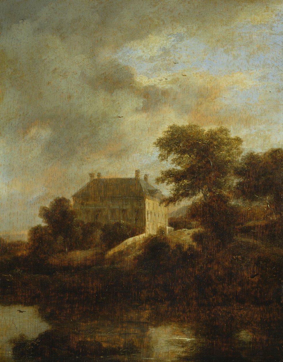 Landschaft mit Landhaus von Jacob van Ruisdael