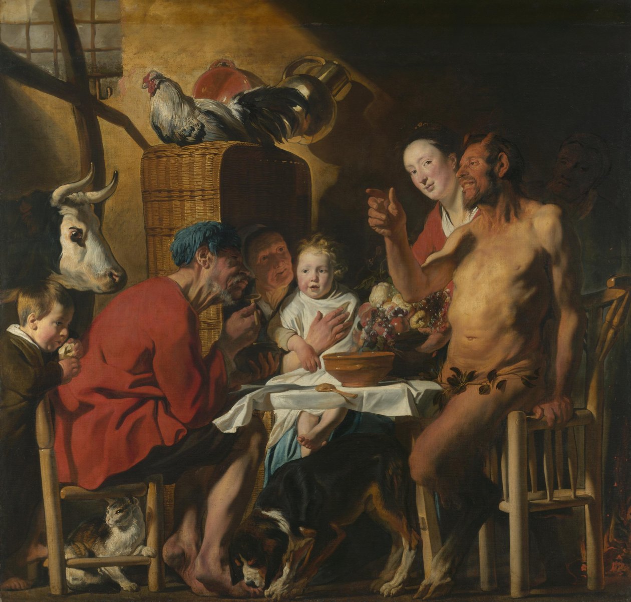 Der Satyr beim Bauern von Jacob Jordaens