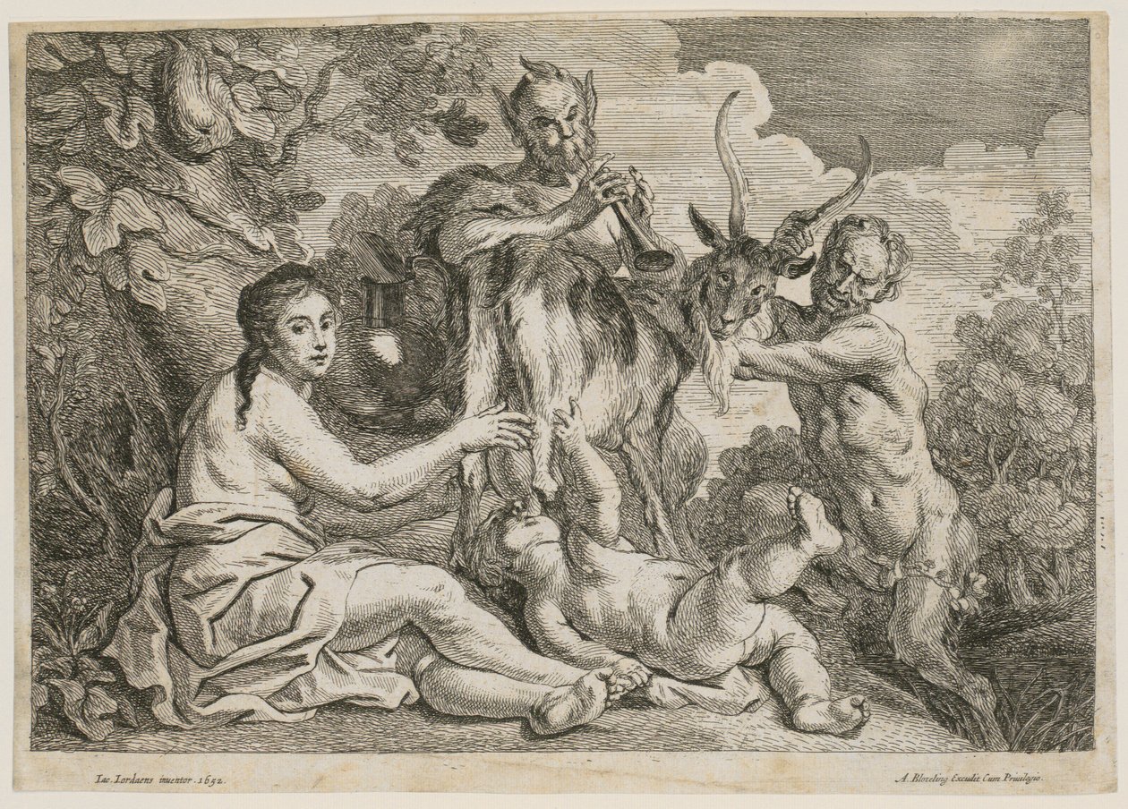 Jupiter wird von der Ziege Amalthea ernährt von Jacob Jordaens