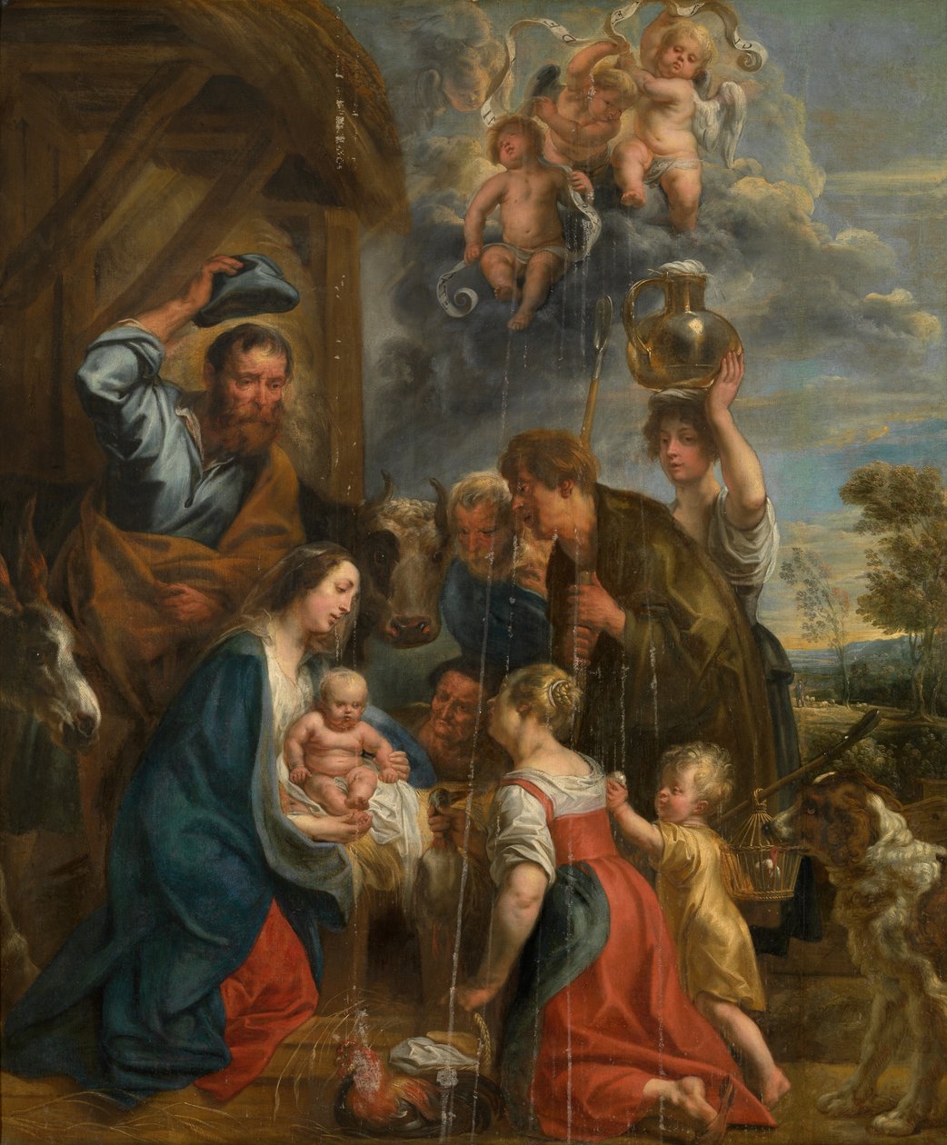 Die Anbetung der Hirten von Jacob Jordaens