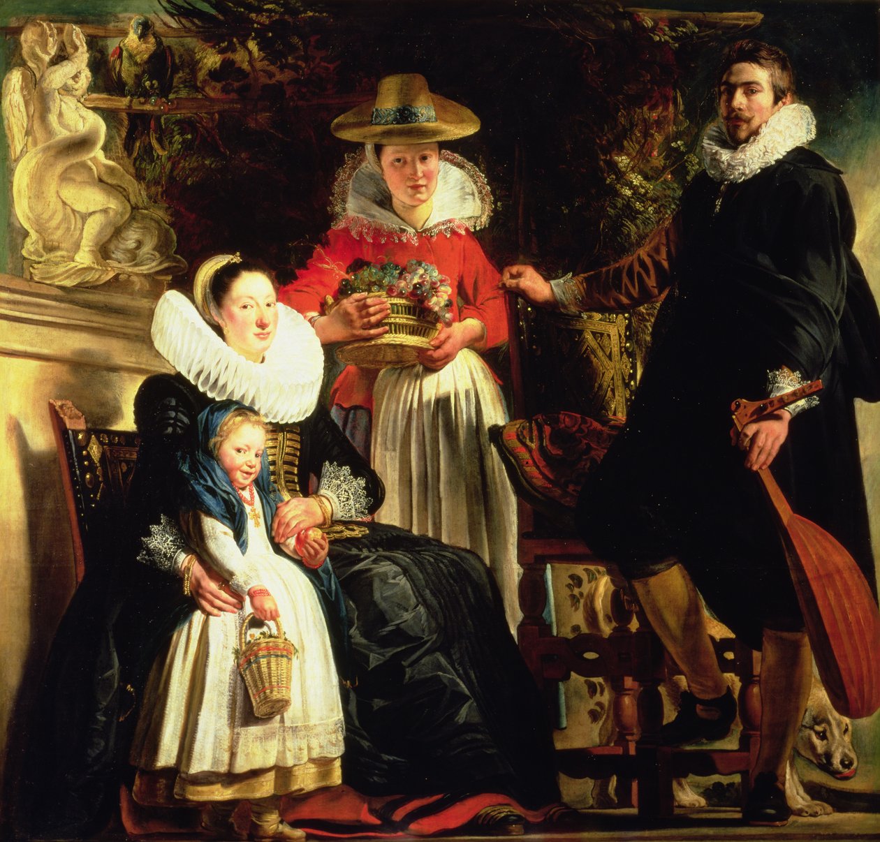Der Künstler und seine Familie in einem Garten, um 1620-22 von Jacob Jordaens