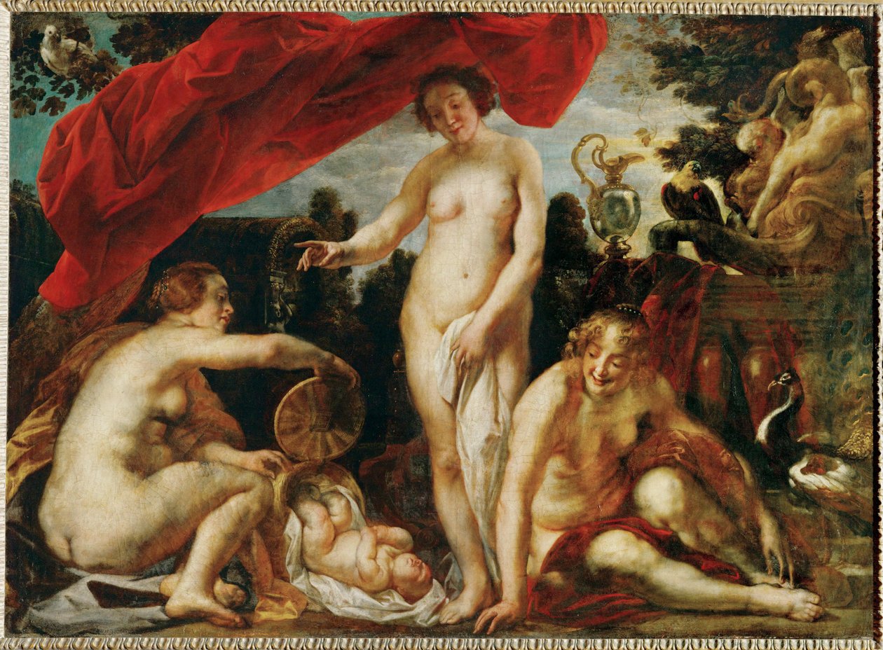 Die Töchter des Kekrops finden den kleinen Erichthonios von Jacob Jordaens