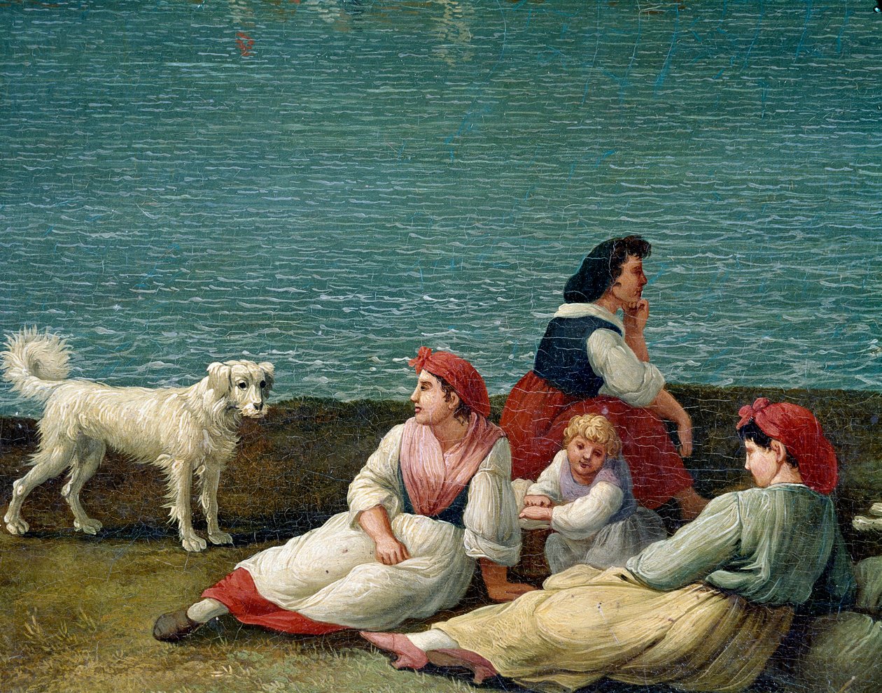 Bauern aus Barletta, Italien (Detail) von Jacob Philippe Hackert