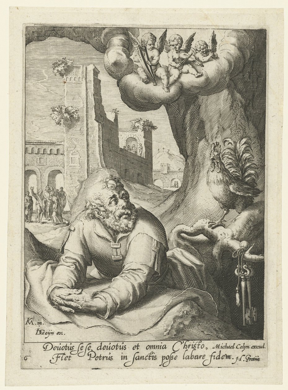Petrus als reuiger Sünder von Jacob de Gheyn (II) (workshop of)