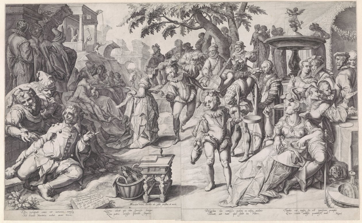 Der verlorene Sohn verschwendet sein Geld von Jacob de Gheyn (II)