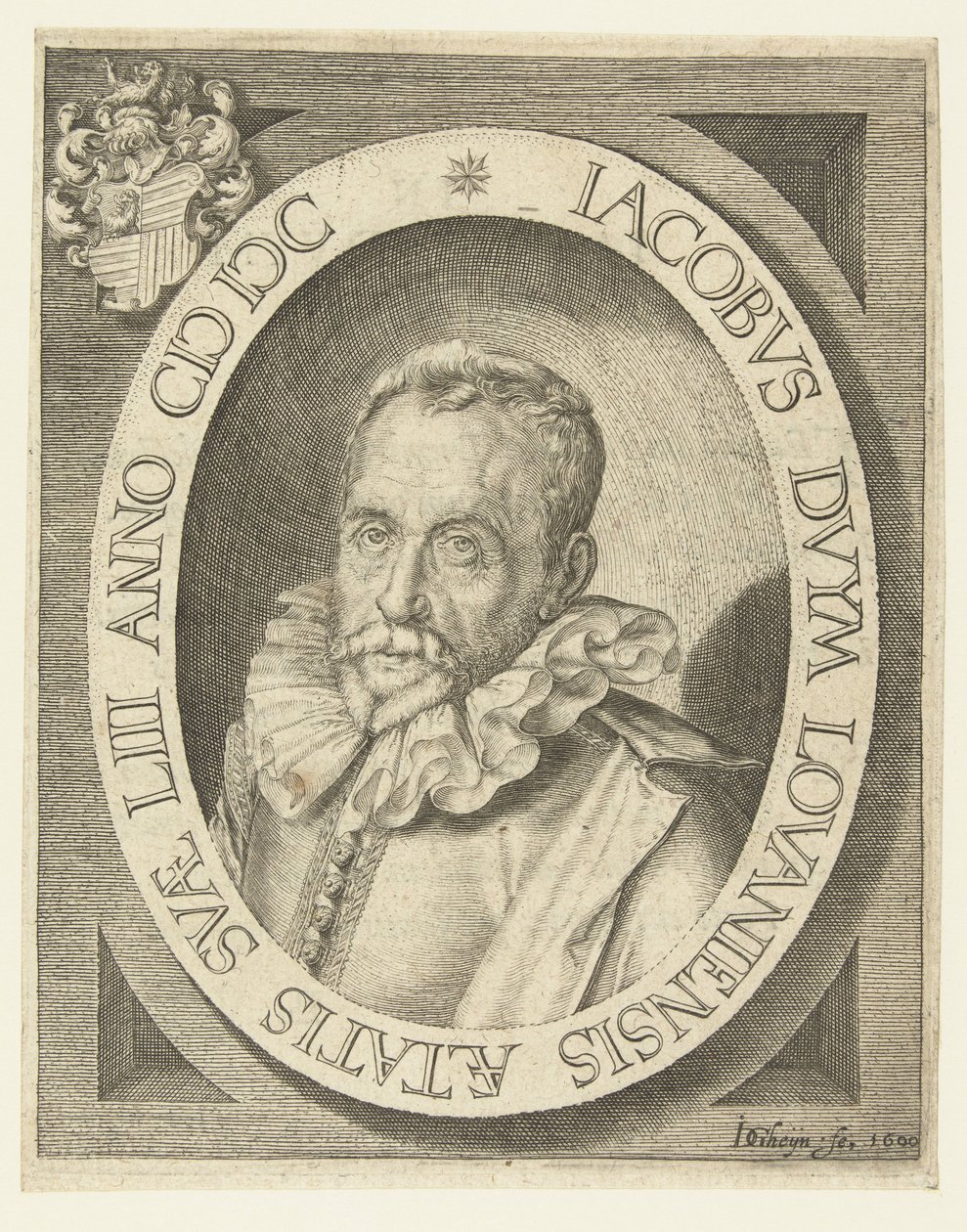 Porträt von Jacobus Duym im Alter von 53 Jahren von Jacob de Gheyn (II)