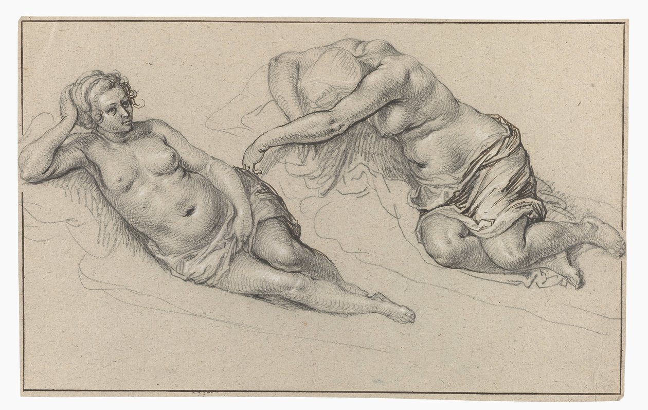 Zwei Studien einer nackten Frau von Jacob de Gheyn (II)