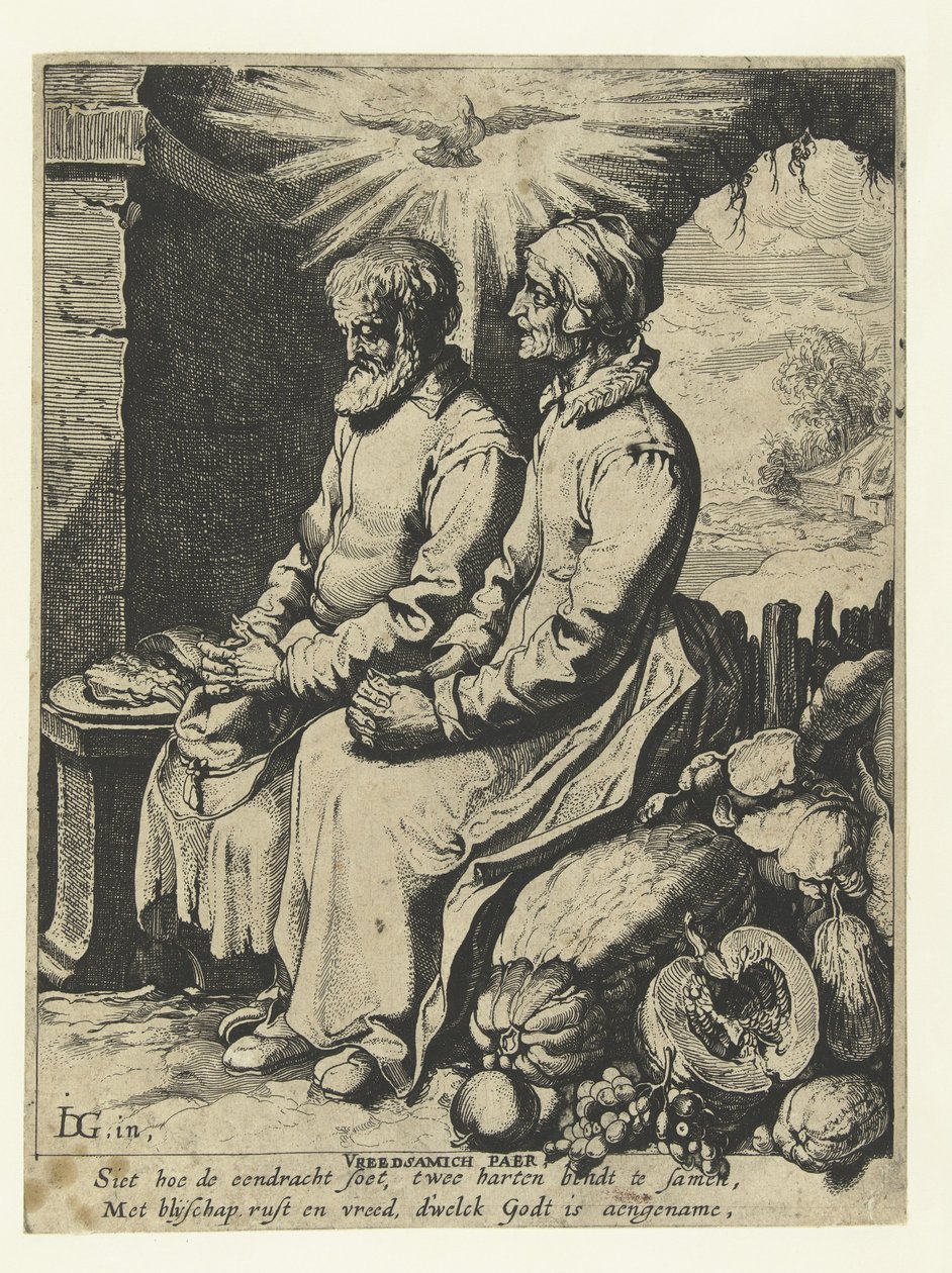 Betendes altes Ehepaar von Jacob de Gheyn (III)