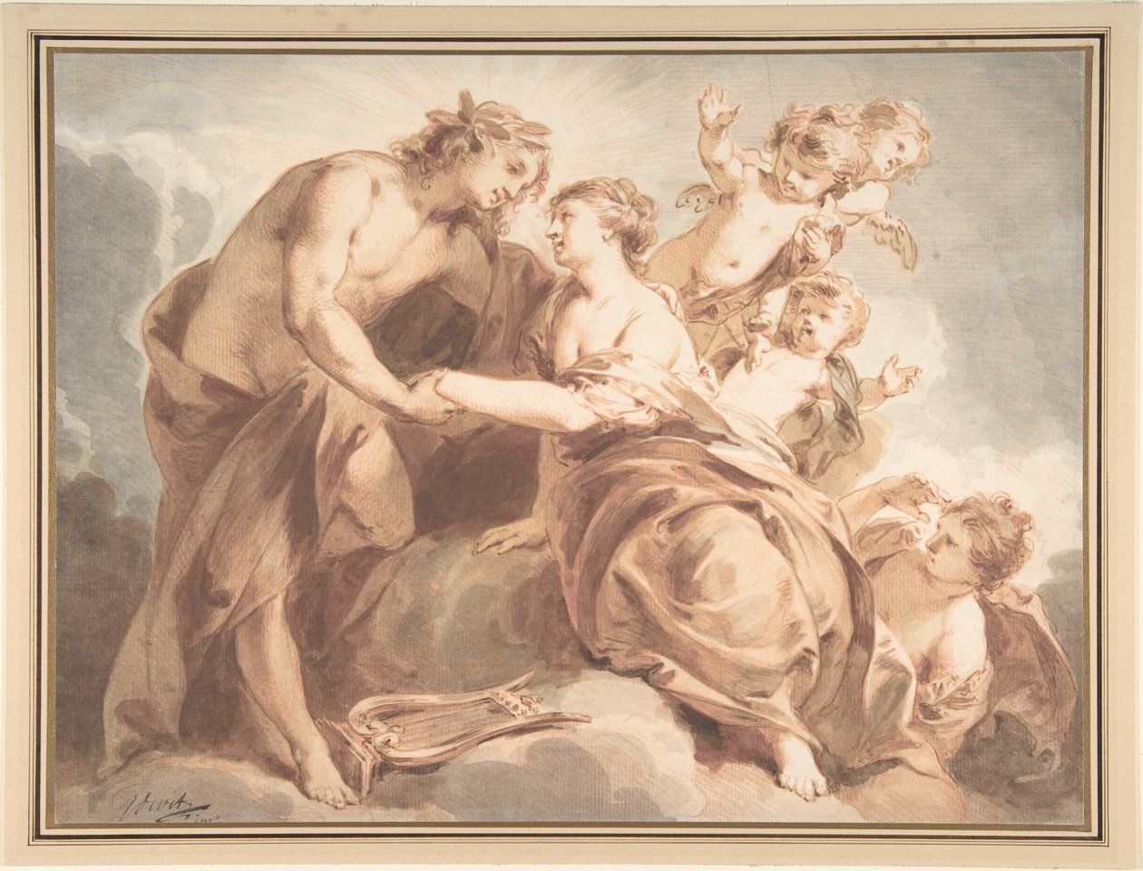 Apollo und Thetis von Jacob de Wit