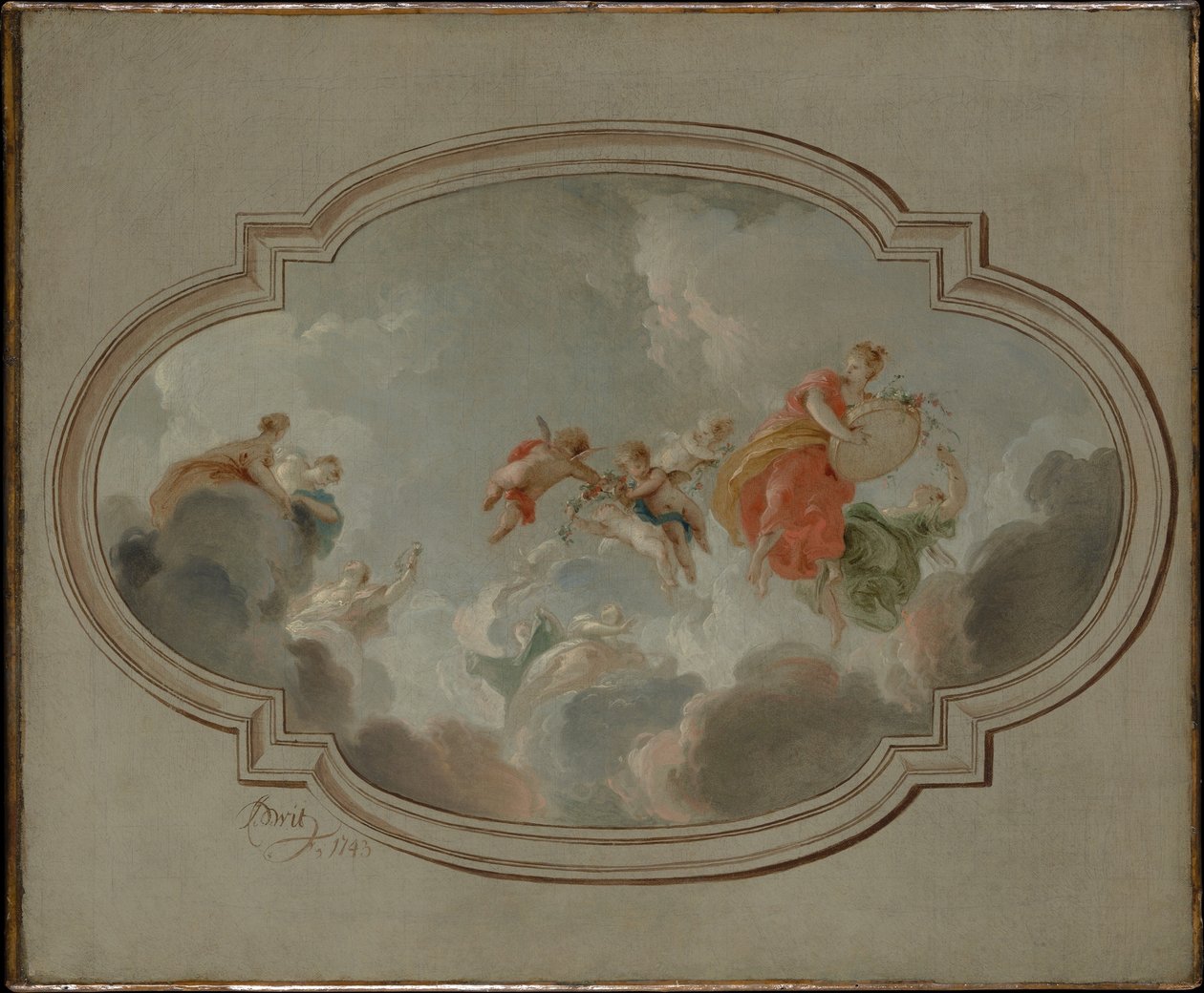 Flora und Zephyr von Jacob de Wit