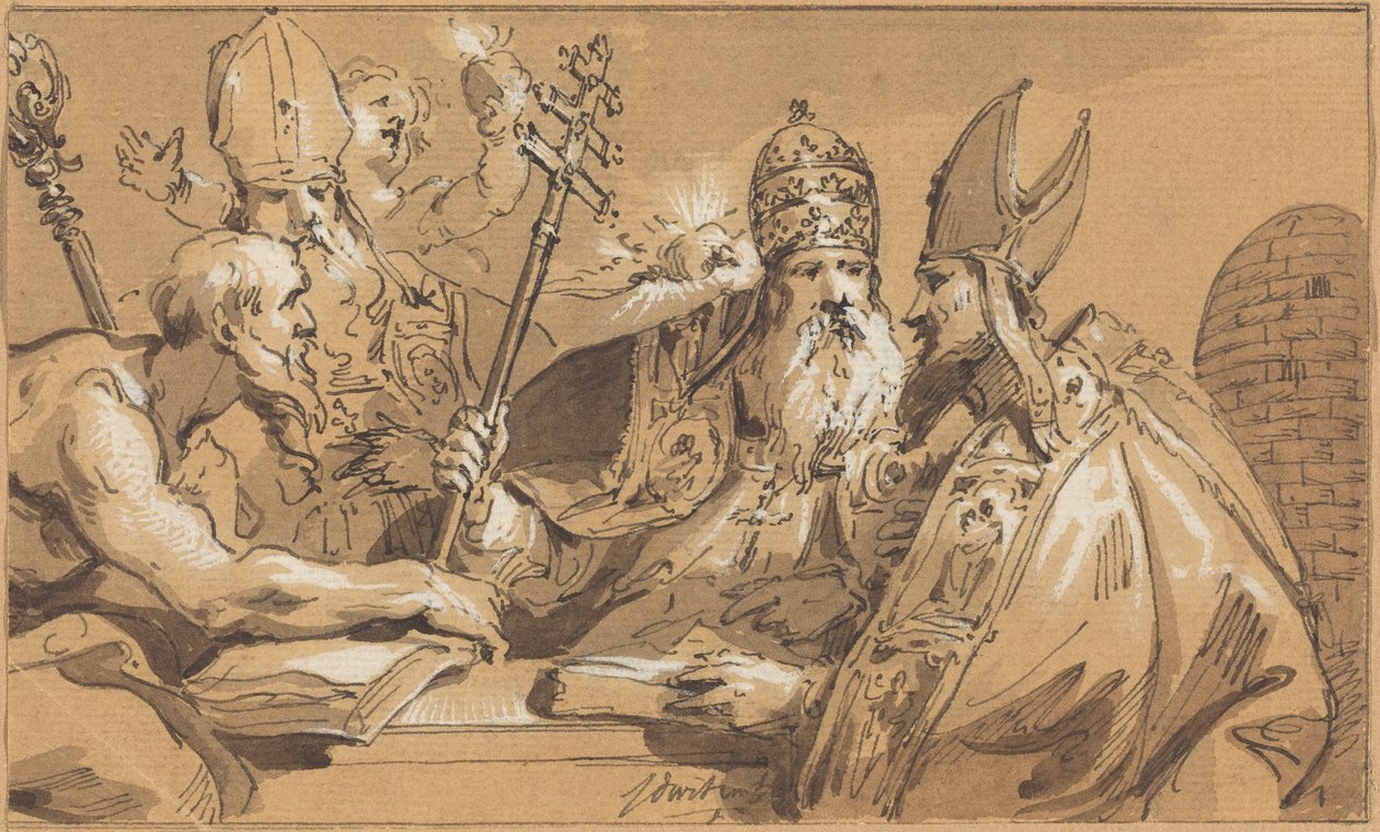 Die vier Kirchenväter von Jacob de Wit
