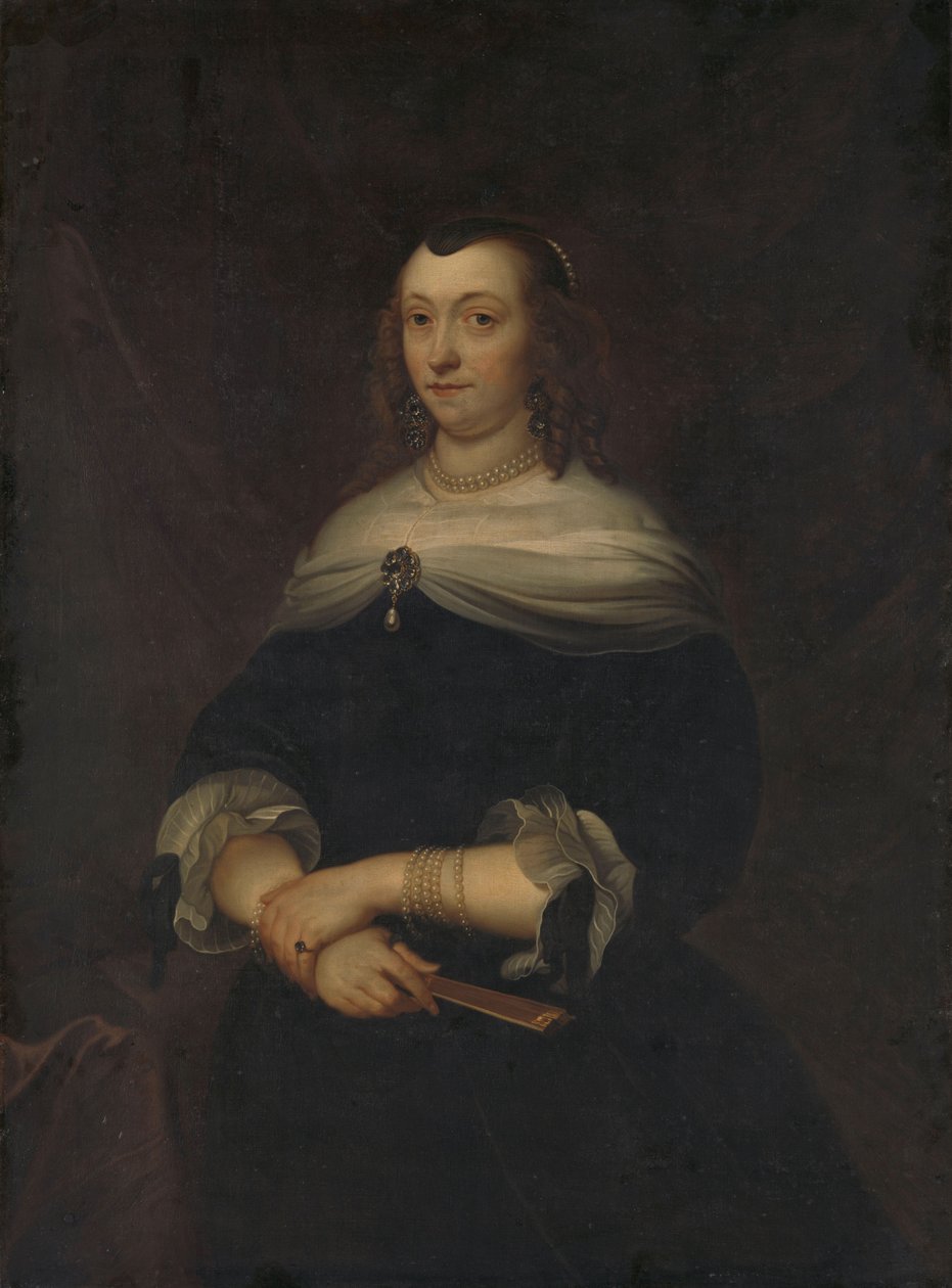 Porträt einer Frau von Jacob van (after) Loo