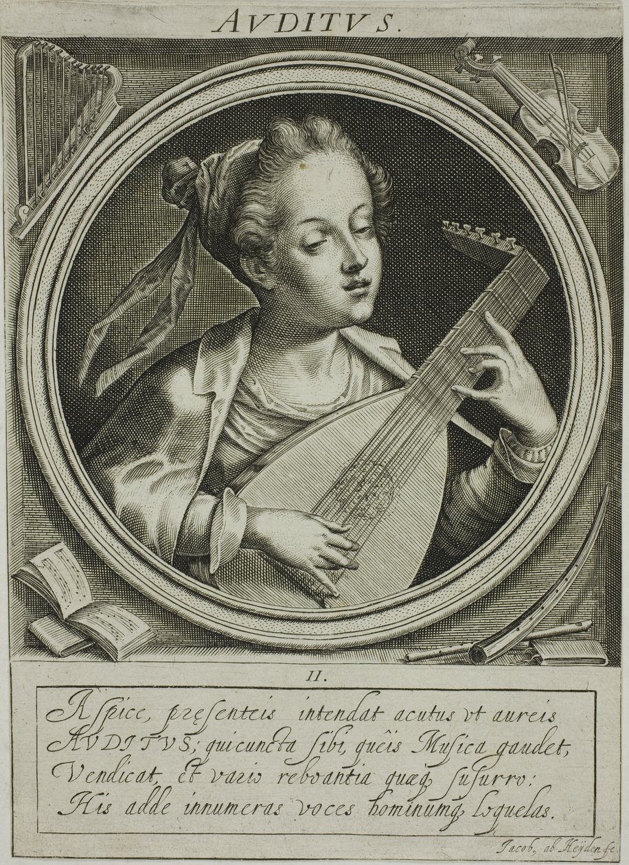 Gehör, Platte zwei aus Die fünf Sinne von Jacob van der Heyden