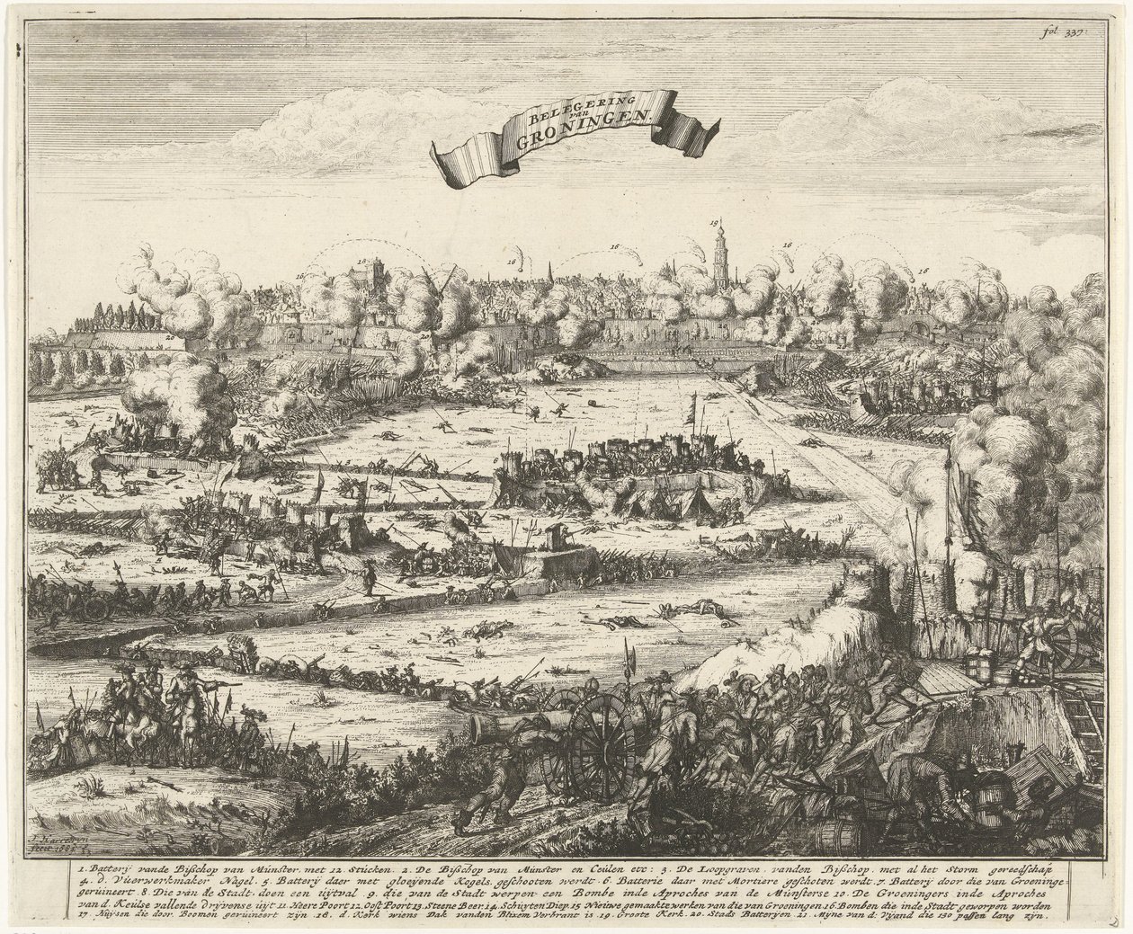 Belagerung von Groningen, 1672 von Jacobus Harrewijn