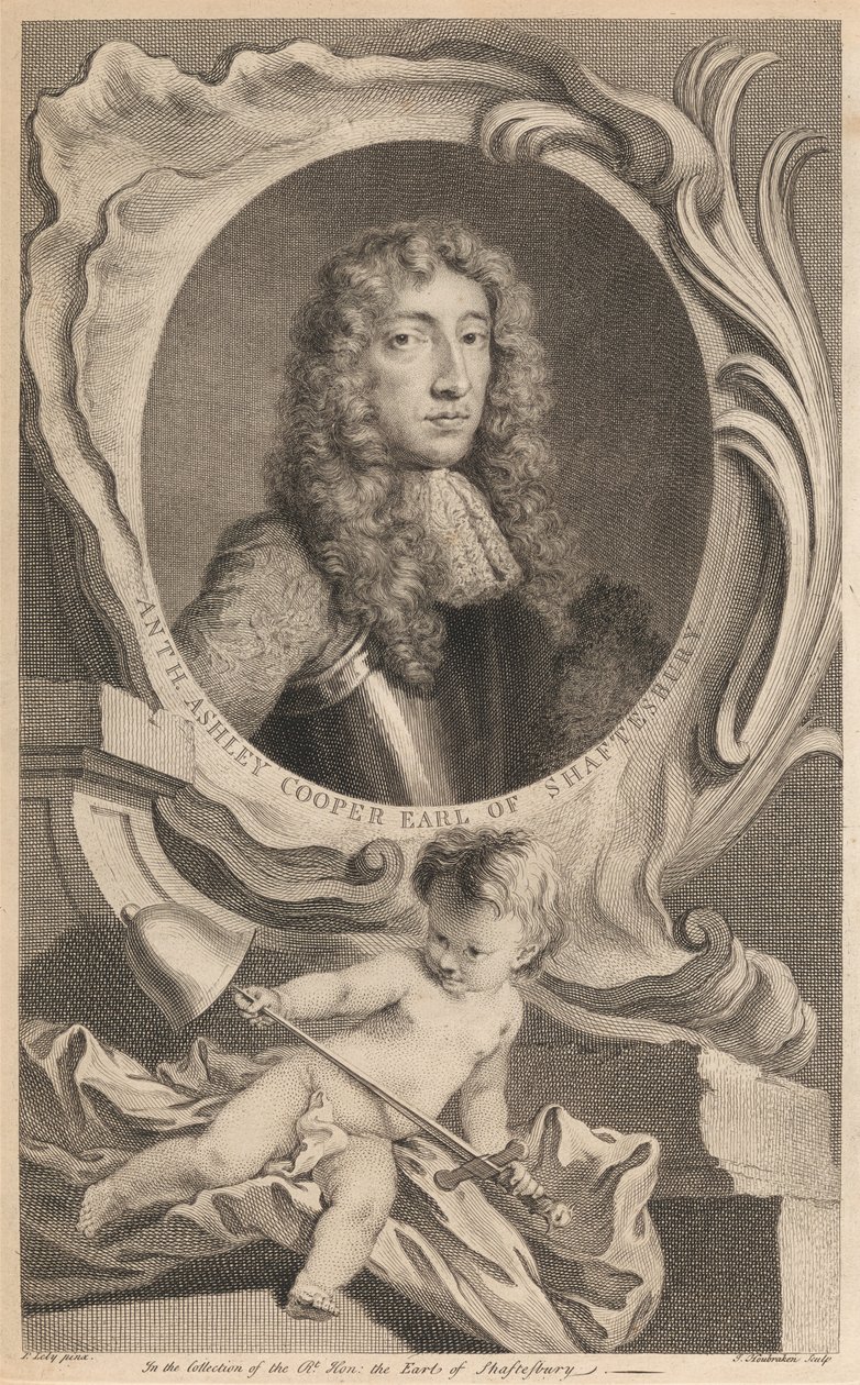 Anthony Ashley Cooper, Earl of Shaftesbury von Jacobus Houbraken