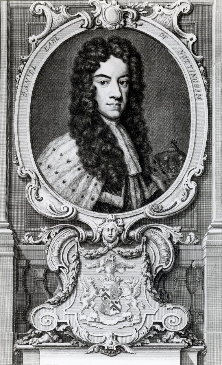 Daniel Finch, 2. Earl of Nottingham und 7. Earl of Winchilsea (1647-1730) von Jacobus Houbraken