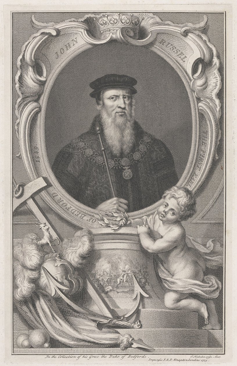 John Russell, erster Earl of Bedford von Jacobus Houbraken
