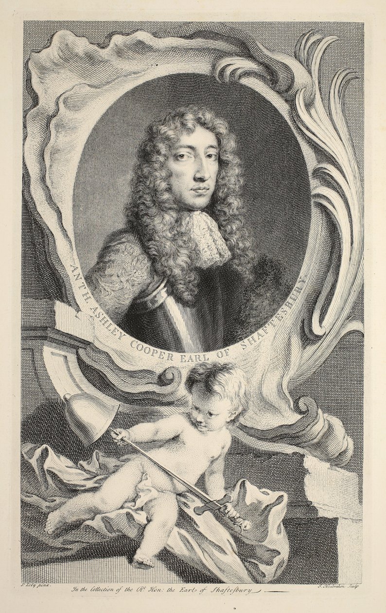Porträt von Anthony Ashley Cooper, Earl of Shaftesbury, Illustration aus 