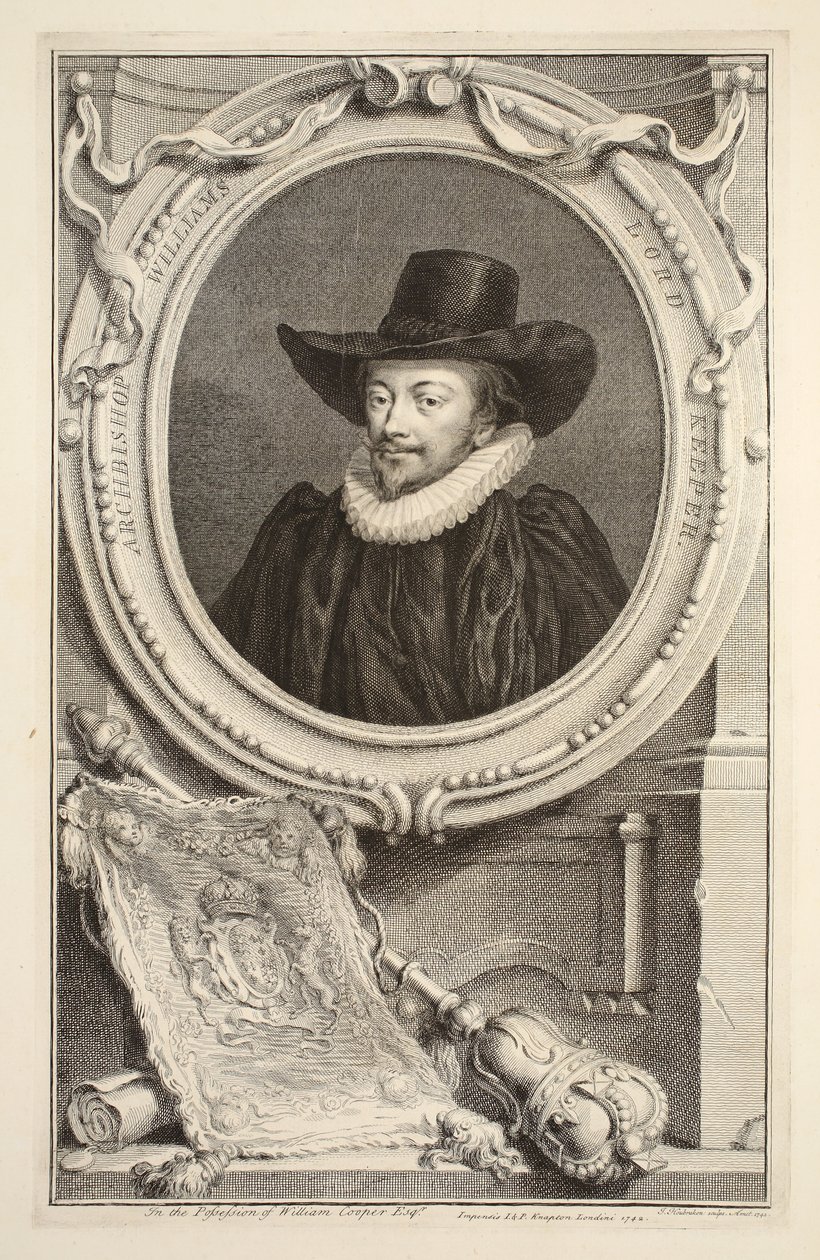 Porträt von Erzbischof Williams, Lord Keeper of the Seal, Illustration aus 