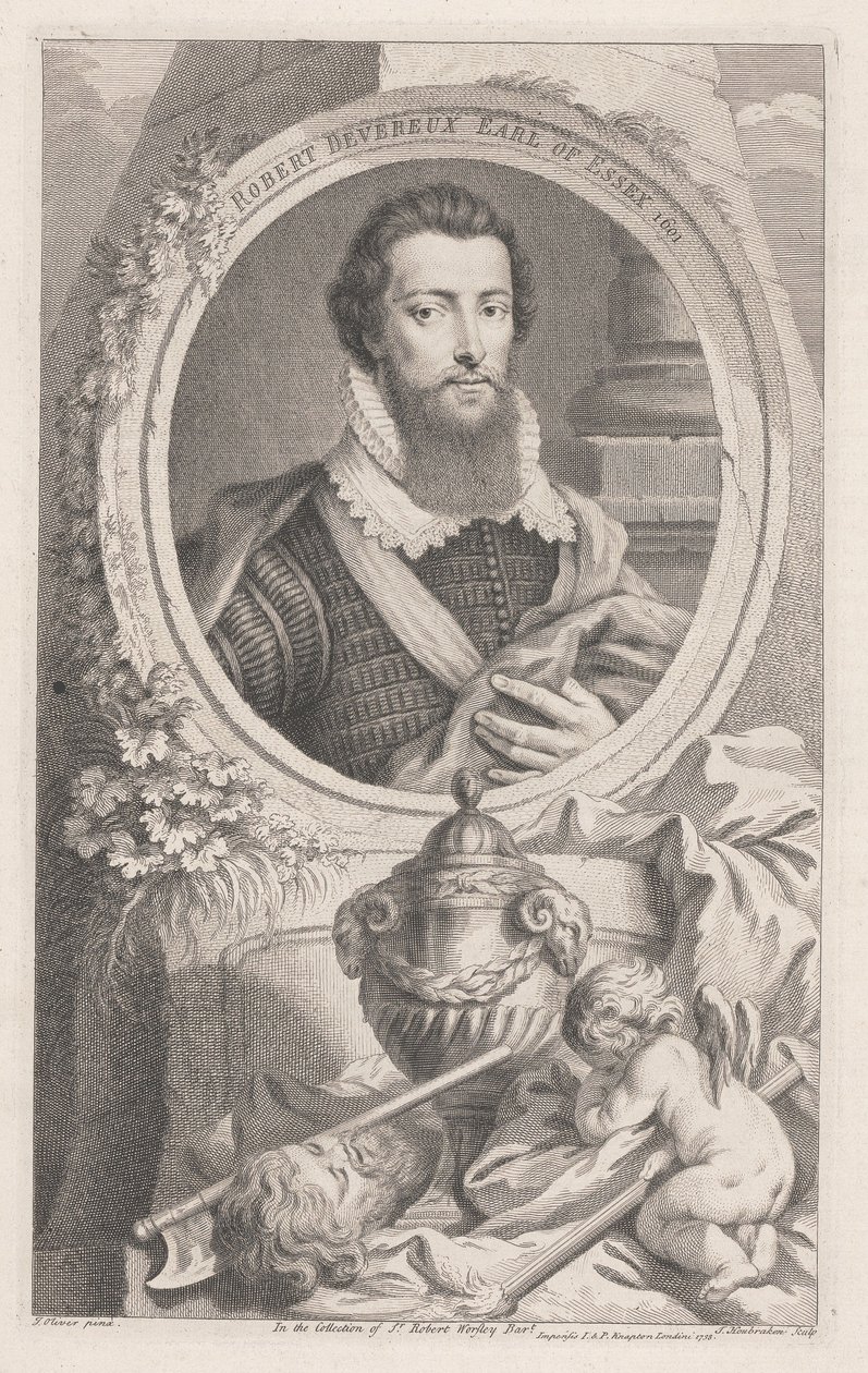 Robert Devereux, Earl of Essex von Jacobus Houbraken