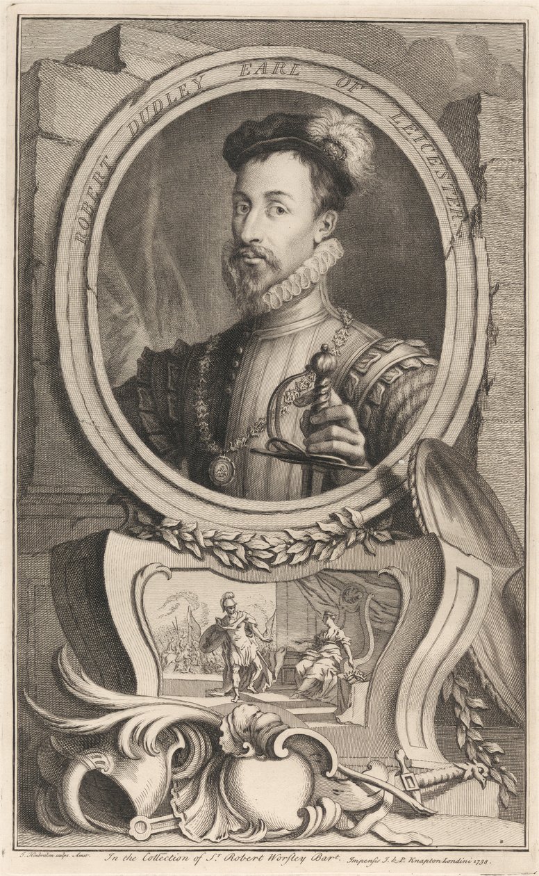 Robert Dudley, Earl of Leicester von Jacobus Houbraken