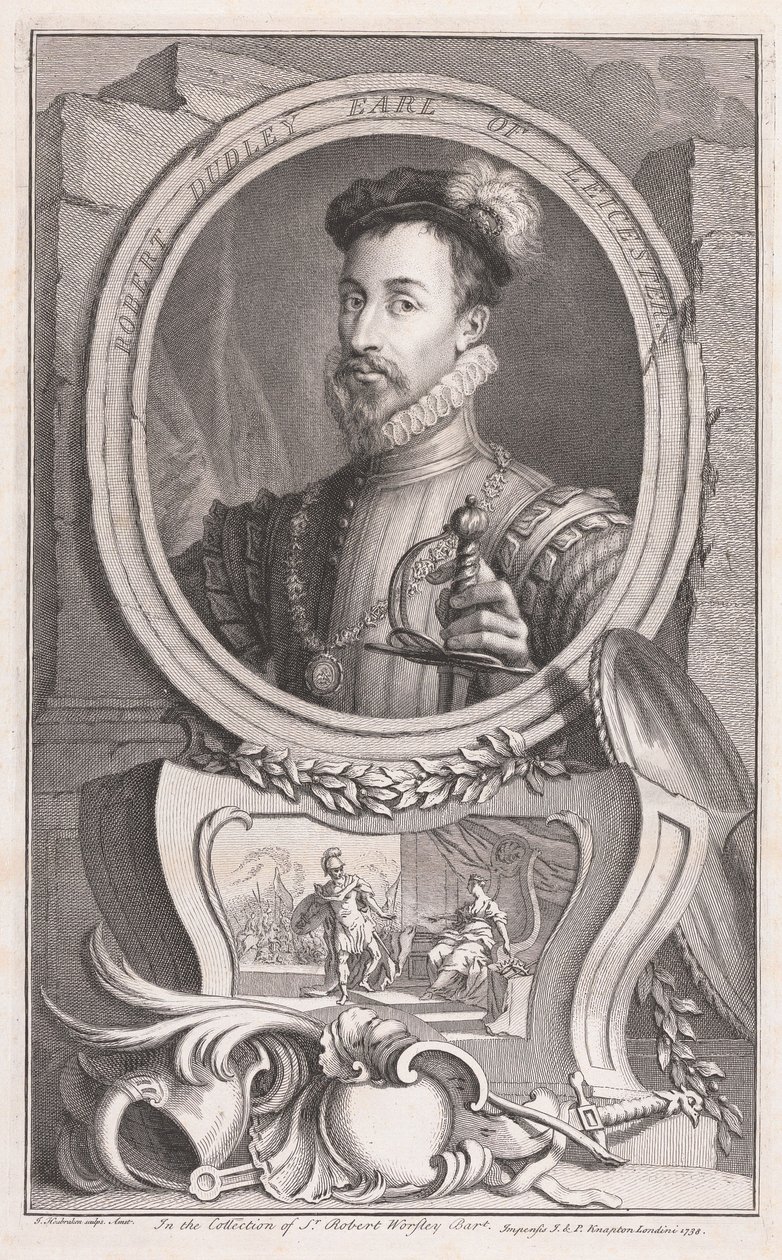 Robert Dudley, Earl of Leicester von Jacobus Houbraken