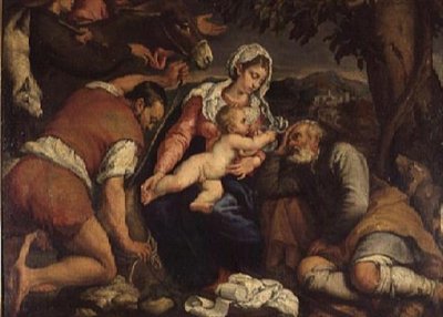 Die Anbetung der Hirten von Jacopo Bassano