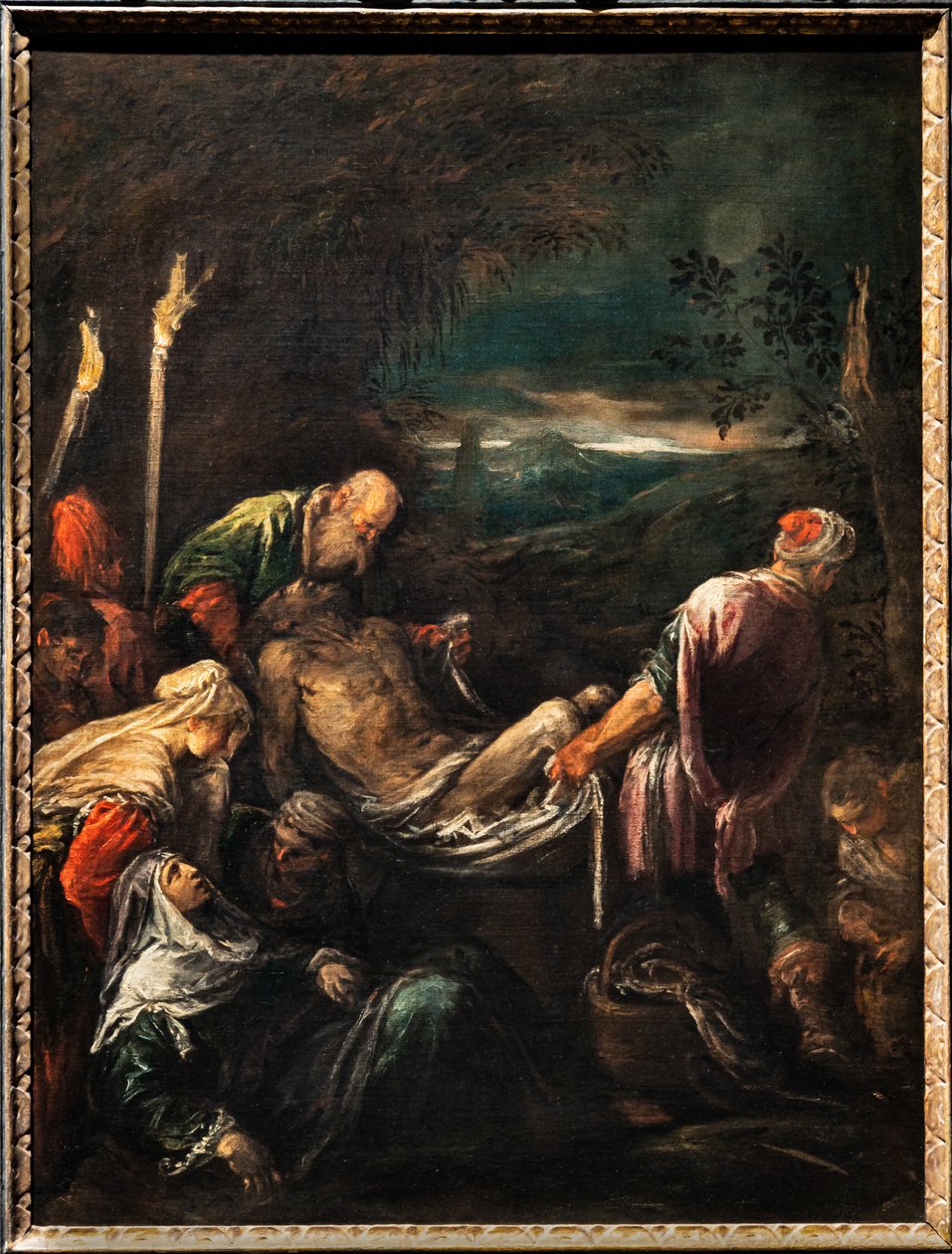 Begräbnis des Leichnams Christi, ca. 1580 von Jacopo (1510 92) Bassano