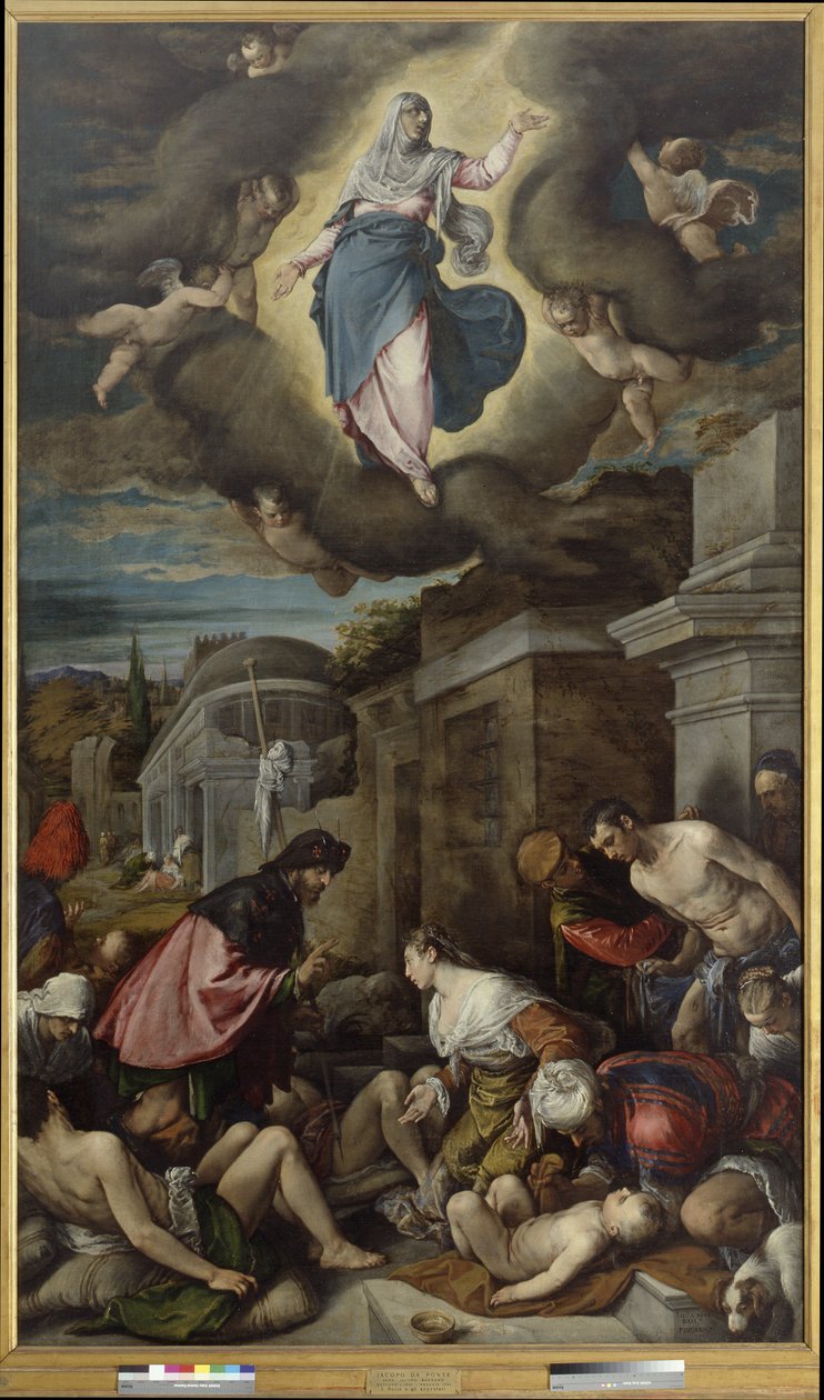 St. Roch besucht die Pestopfer, ca. 1575 von Jacopo Bassano