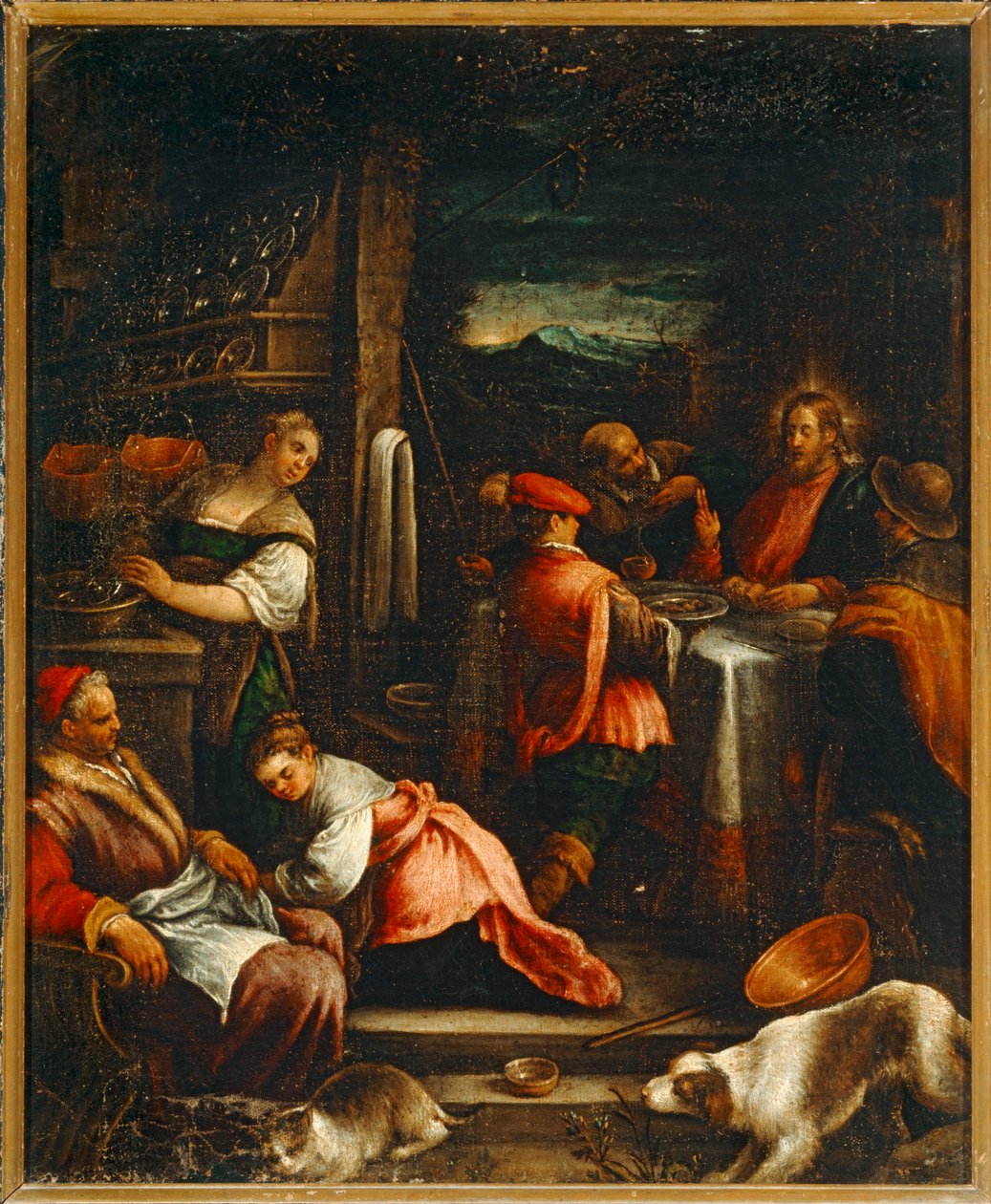 Das Abendmahl in Emmaus von Jacopo (1510-92) Bassano