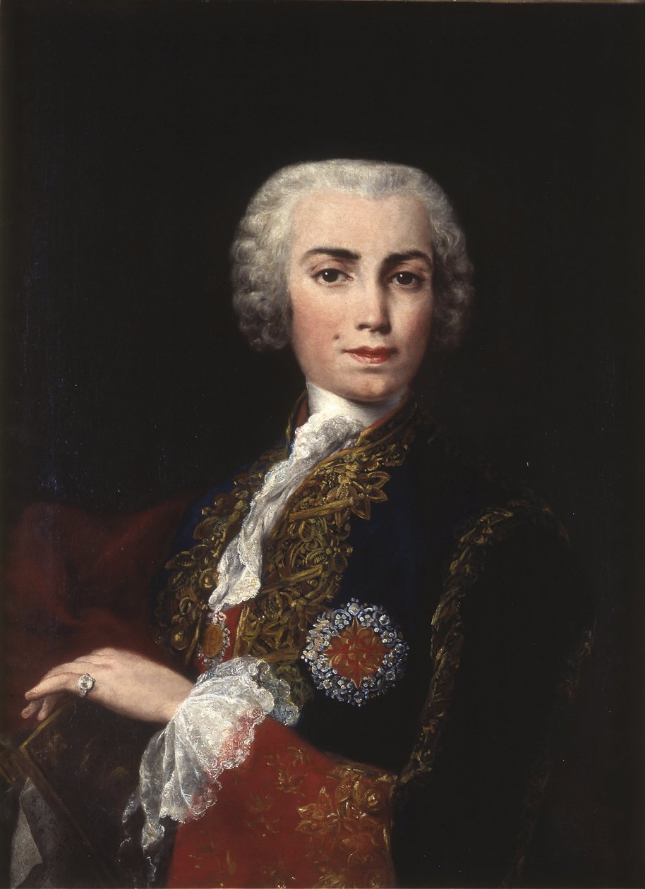 Porträt von Carlo Broschi genannt Farinelli, italienischer Kastratensänger von Jacopo Amigoni