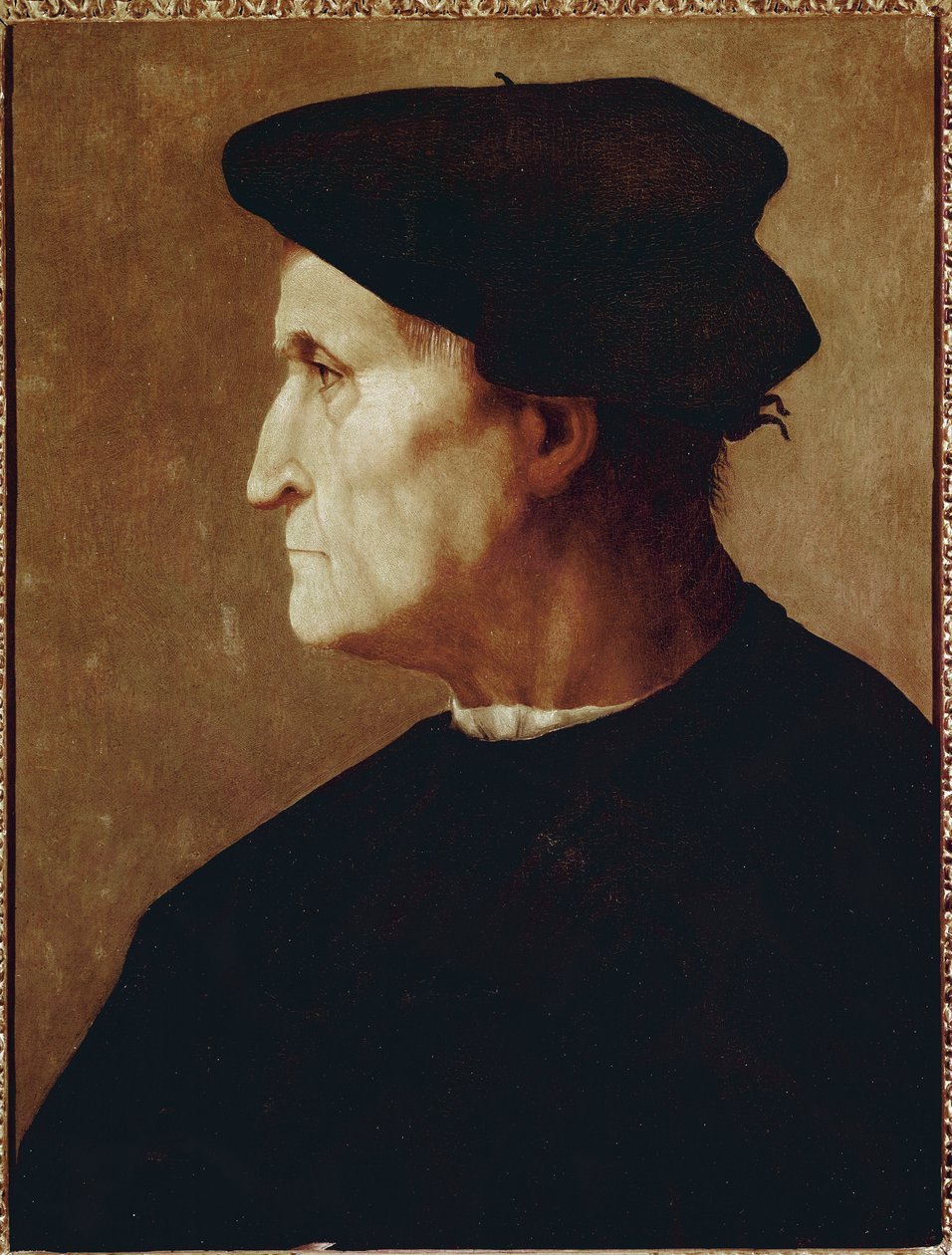 Profilporträt von Francesco da Castiglione von Jacopo Pontormo