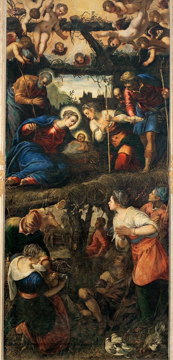 Geburt Christi und Anbetung der Hirten von Jacopo Robusti Tintoretto