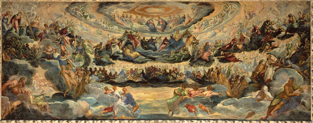 Paradies, Skizze für die Sala del Maggior Consiglio von Jacopo Robusti Tintoretto