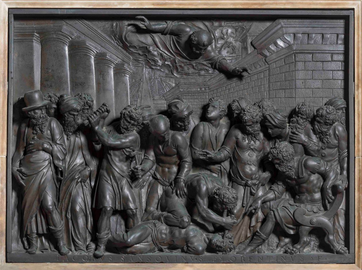 Das Wunder des Sklaven Das Wunder des Heiligen Markus, 1541 von Jacopo Sansovino