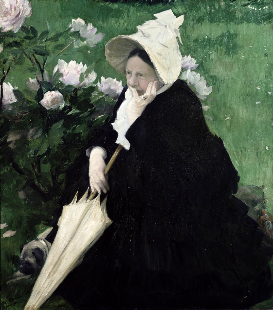 Porträt der Mutter des Künstlers, 1890 von Jacques-Emile Blanche