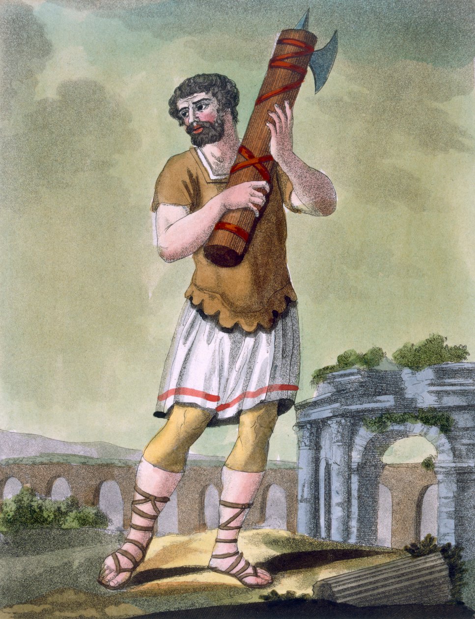 Ein Liktor, Träger der Fasces, Illustration aus 